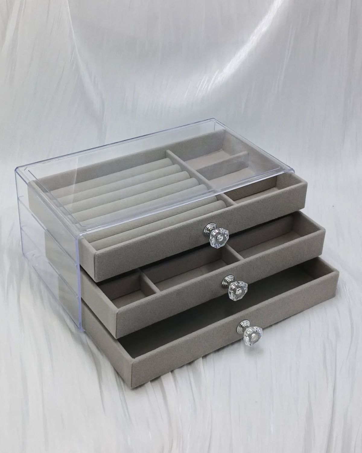 3 Drawer Acrylic Jewelry Organizer by Husn o Jamaal