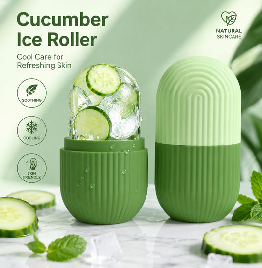 Facial Ice Roller – Reusable Silicone Skin Care Tool