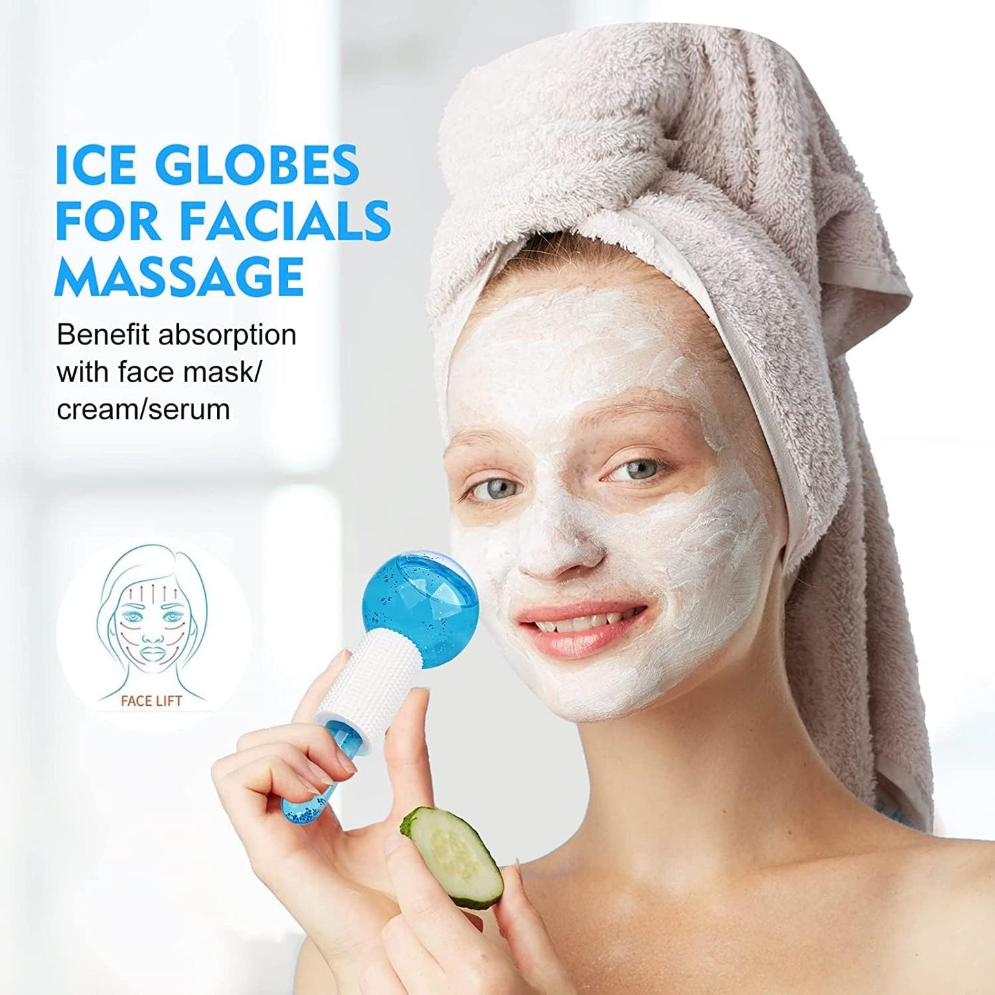 Crystal Ice Globes – Cooling Face & Eye Massage Tools