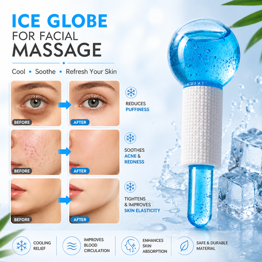 Crystal Ice Globes – Cooling Face & Eye Massage Tools