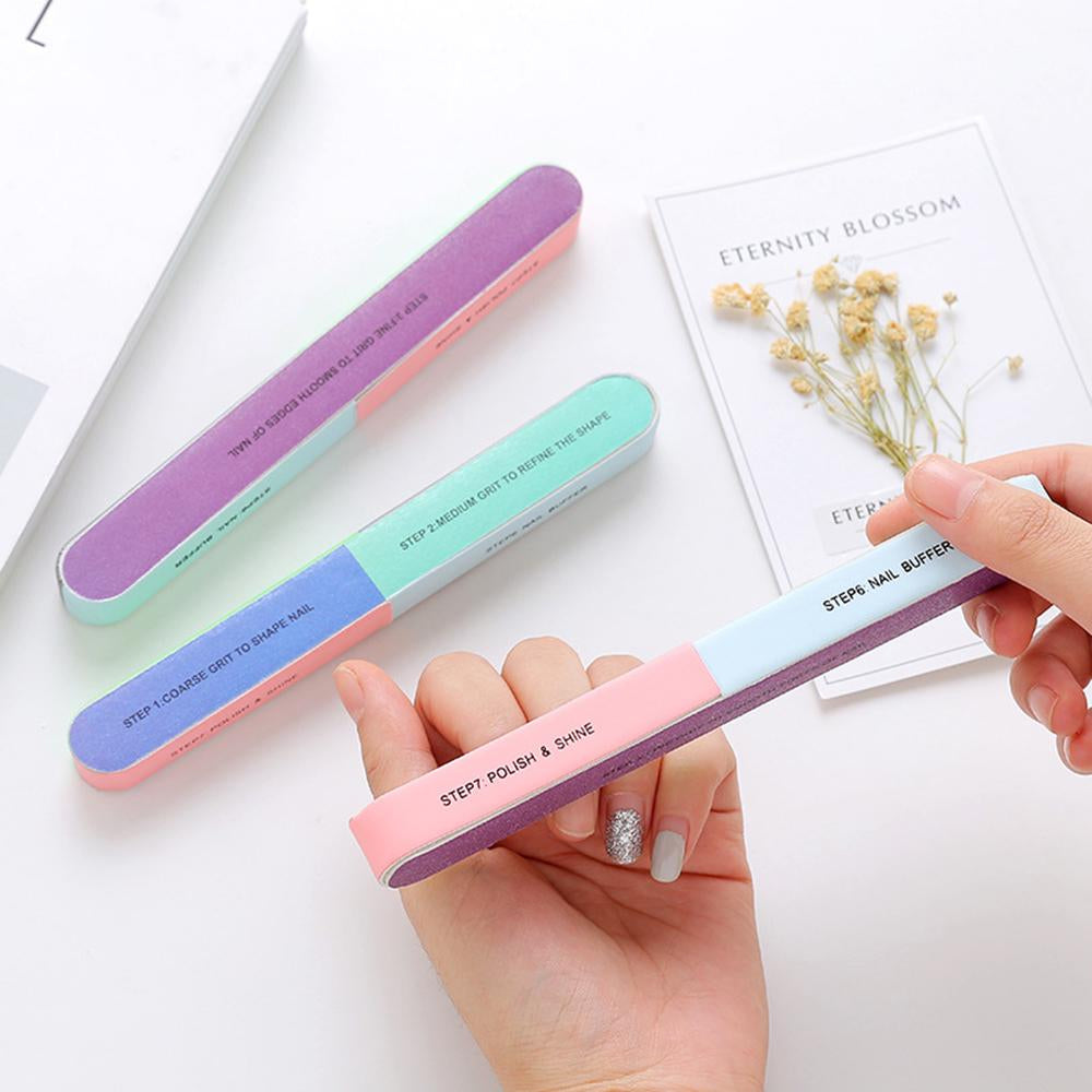 7-Way Nail Buffer Block – Professional Nail File & Shine Buffer