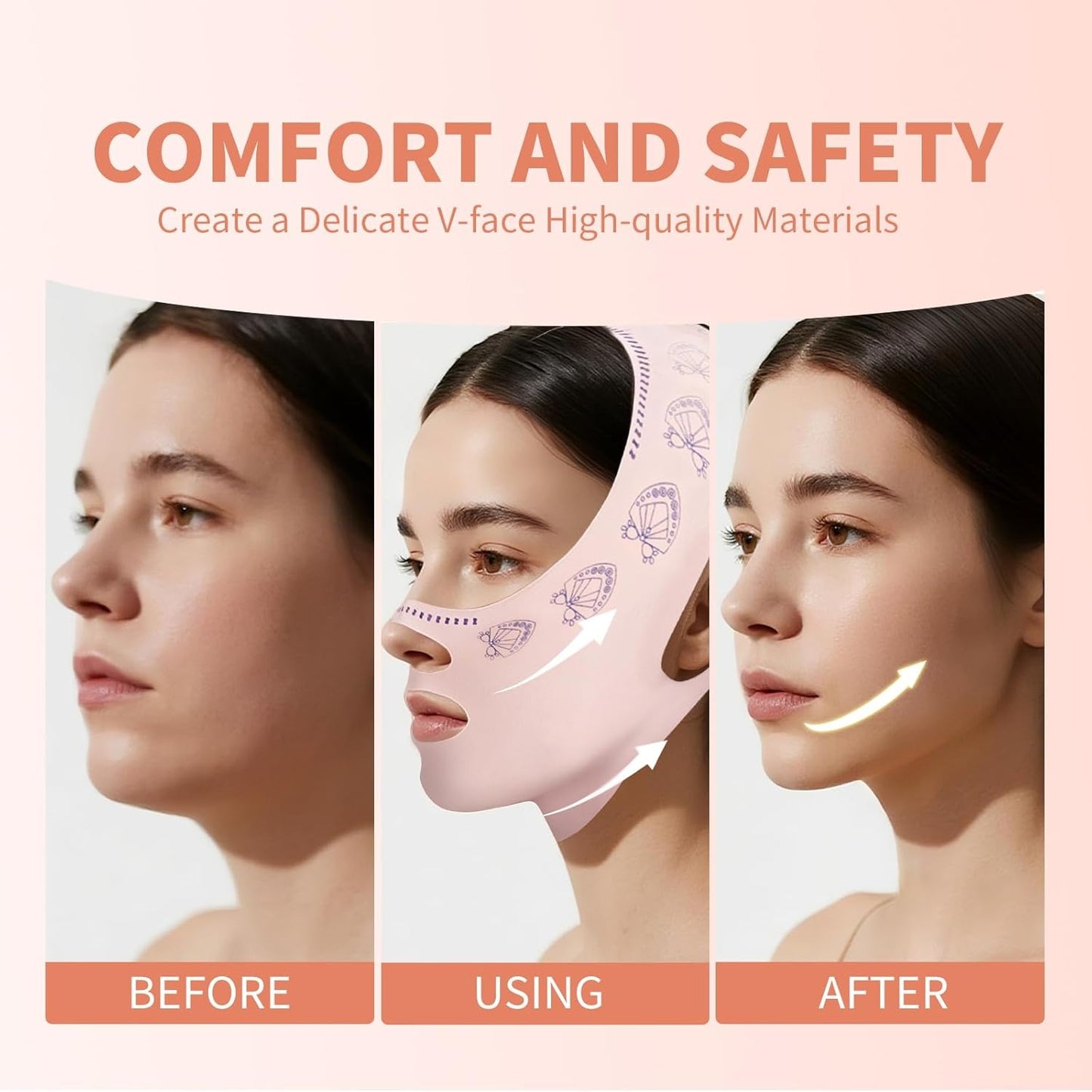 Face Slimming Belt – Reusable Chin Lift & Jawline Support Strap