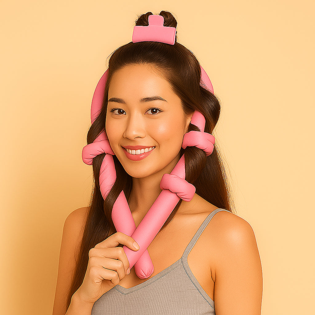 Satin Silk Heatless Hair Curling Rod – Natural Curls Without Heat