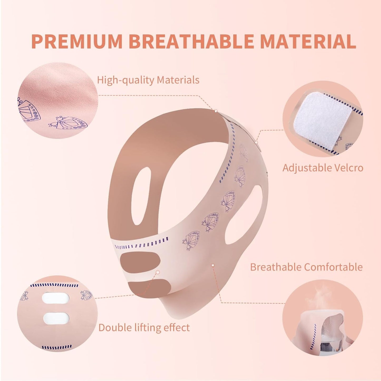 Face Slimming Belt – Reusable Chin Lift & Jawline Support Strap