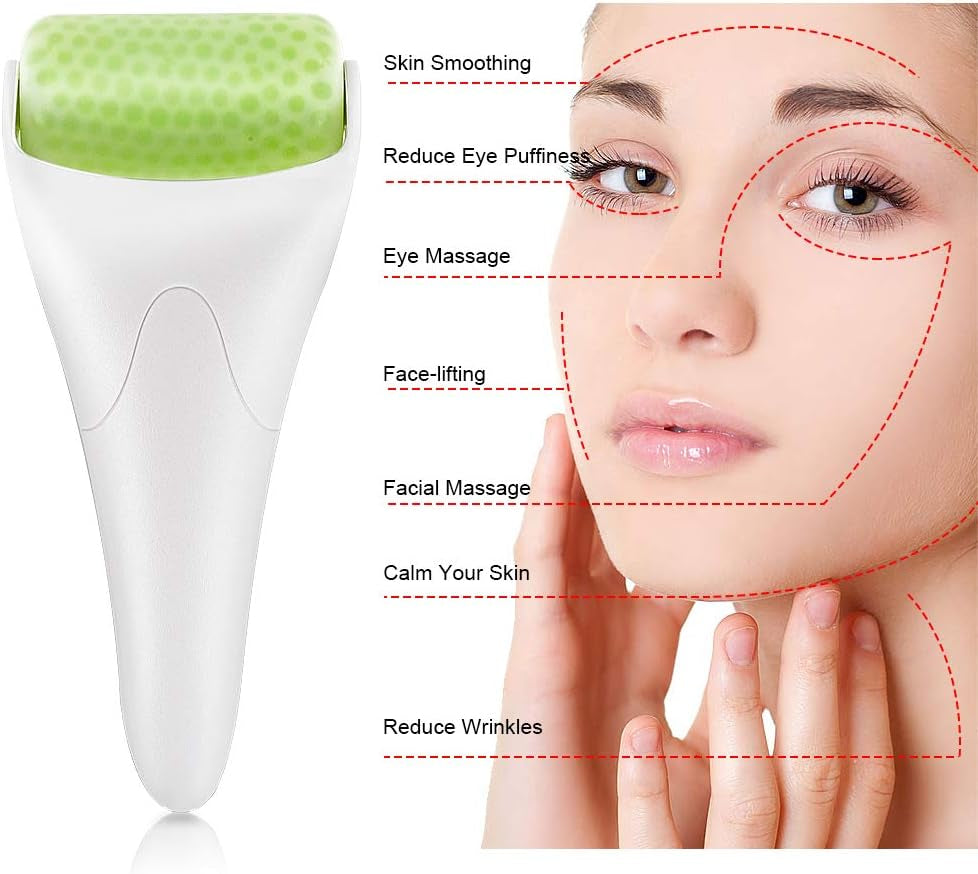 Ice Roller for Face & Eyes – Facial Massager for Puffiness Relief