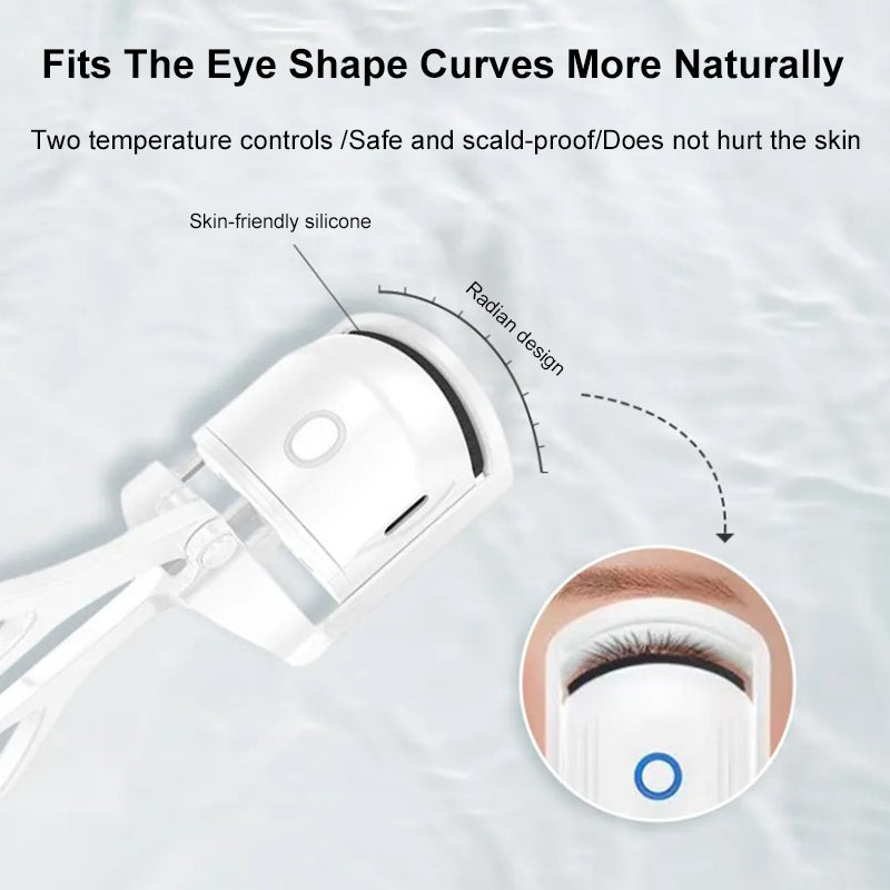 USB Rechargeable Heated Electric Eyelash Curler | Quick Heat Lash Curler