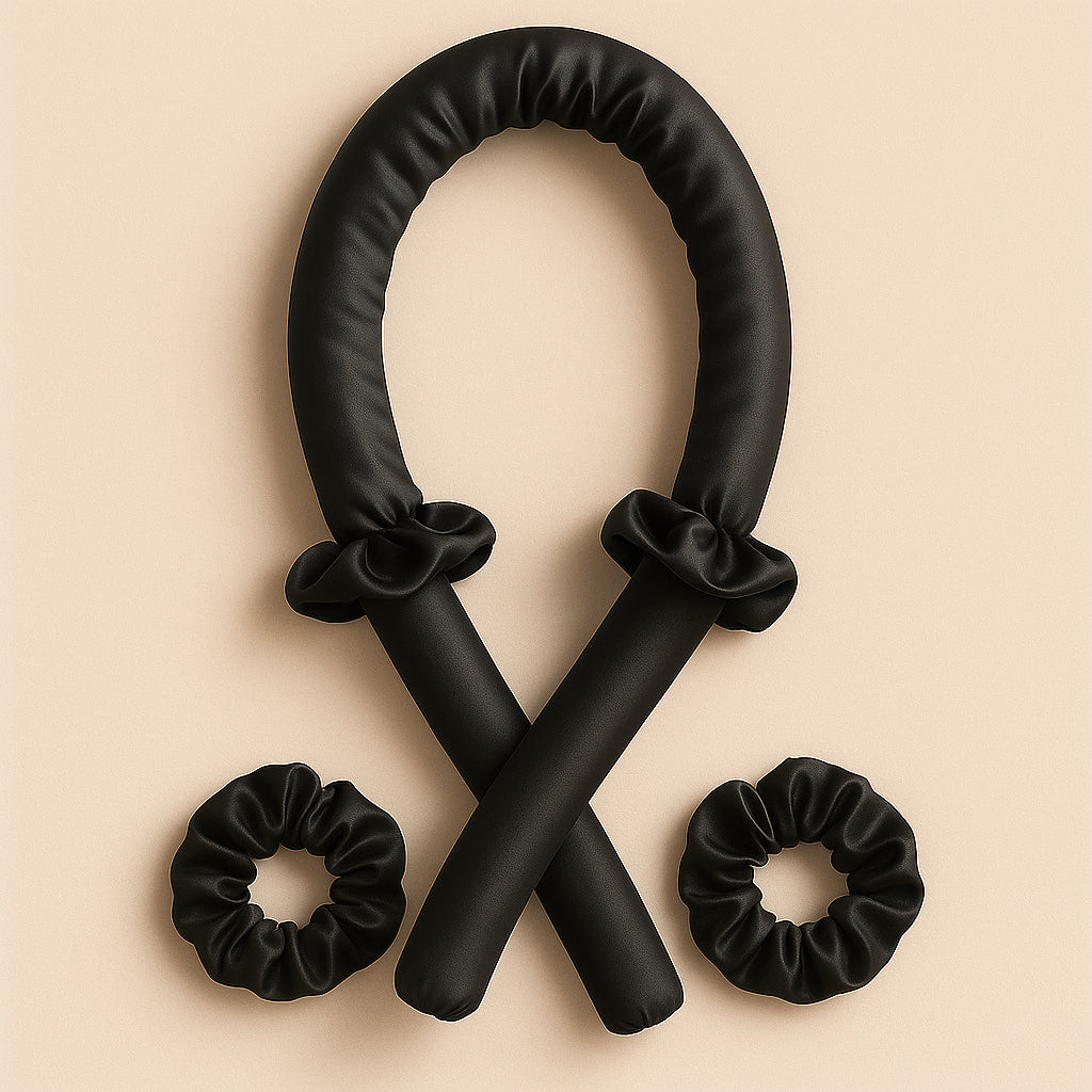 Satin Silk Heatless Hair Curling Rod – Natural Curls Without Heat
