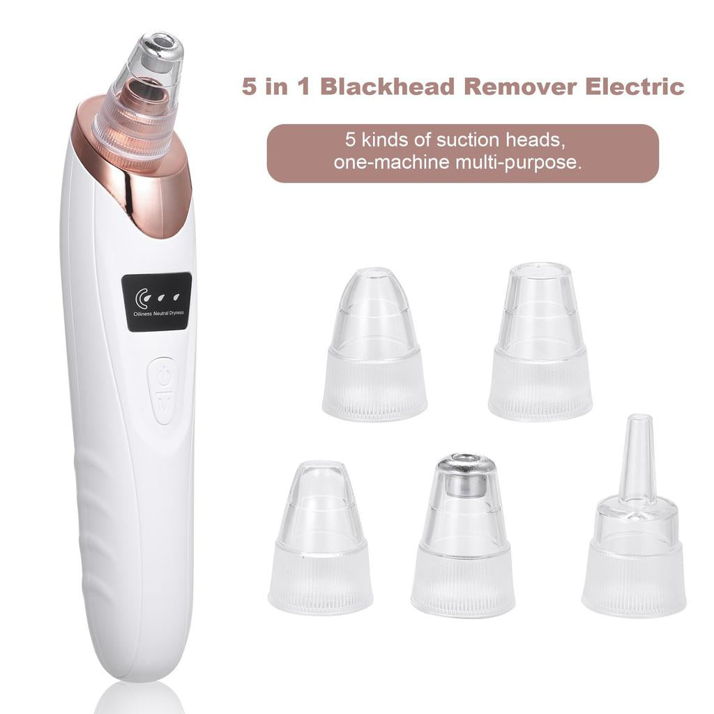5-in-1 Blackhead Remover Machine – Derma Suction Pore Vacuum Cleaner