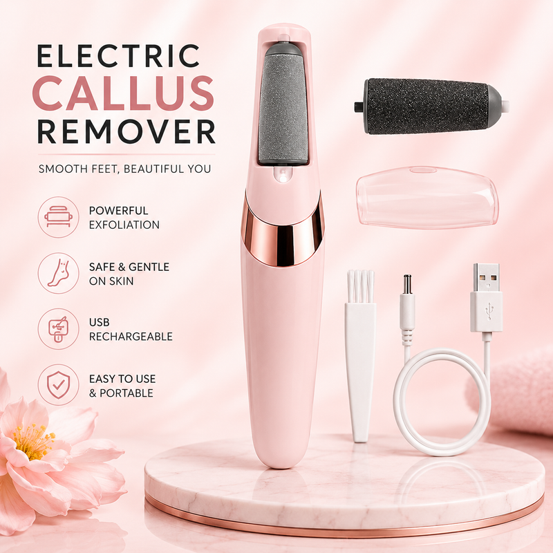 Find Back Electric Foot File Grinder – Callus & Dead Skin Remover for Smooth Heels