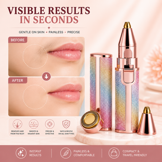 2-in-1 Eyebrow & Facial Hair Remover – Precision Trimmer By Husn o Jamaal