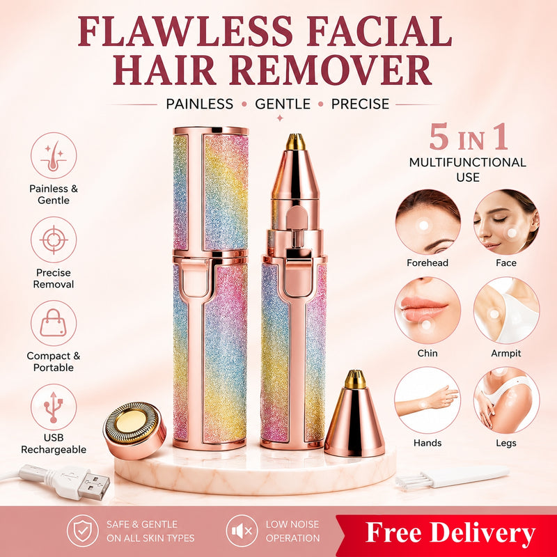 2-in-1 Eyebrow & Facial Hair Remover – Precision Trimmer By Husn o Jamaal