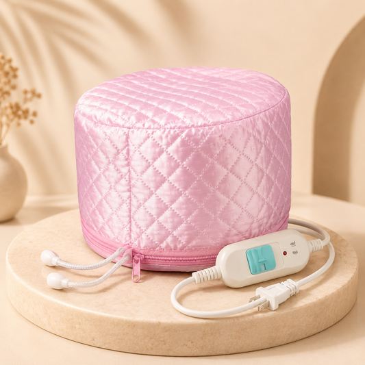 Electric Hair Steamer Cap | Thermal Heat Cap for Deep Conditioning & Hair Spa