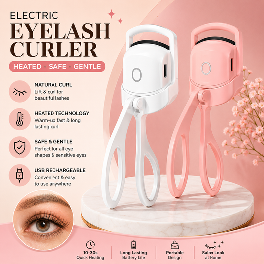 USB Rechargeable Heated Electric Eyelash Curler | Quick Heat Lash Curler