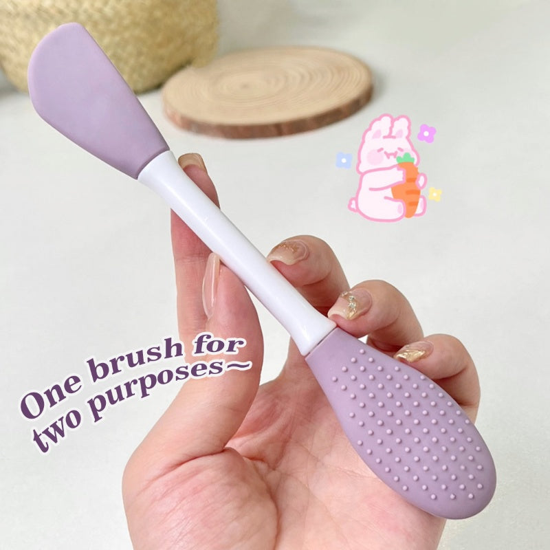 2-in-1 Facial Mask Applicator & Cleansing Brush for Skincare