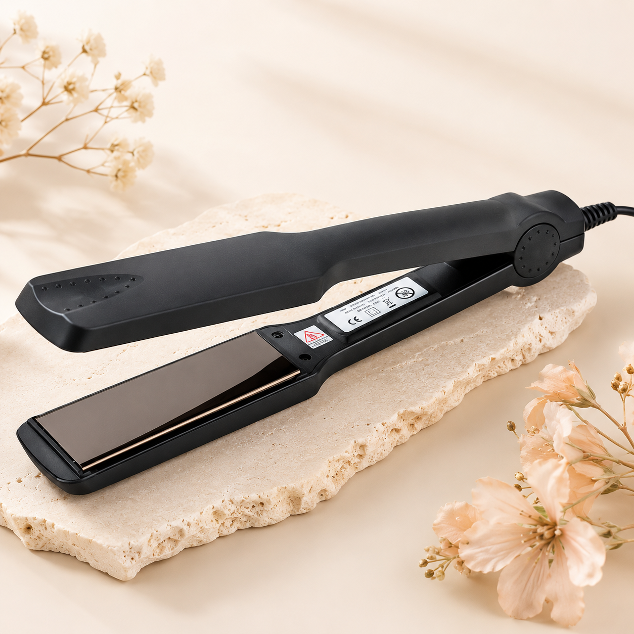 Professional Ceramic Tourmaline Hair Straightener | Adjustable Temperature Flat Iron