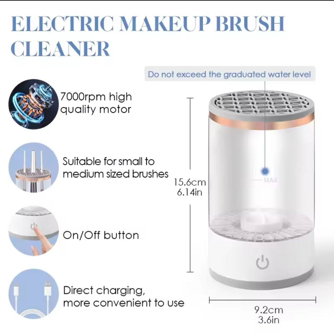 Electric USB Makeup Brush Cleaner & Dryer | Automatic Brush Cleaning Machine