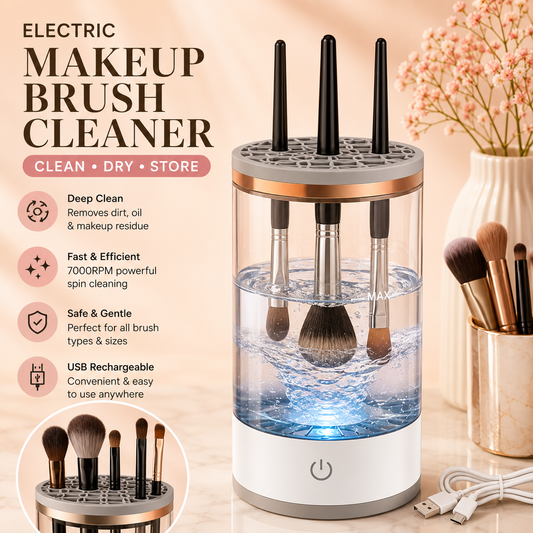 Electric USB Makeup Brush Cleaner & Dryer | Automatic Brush Cleaning Machine